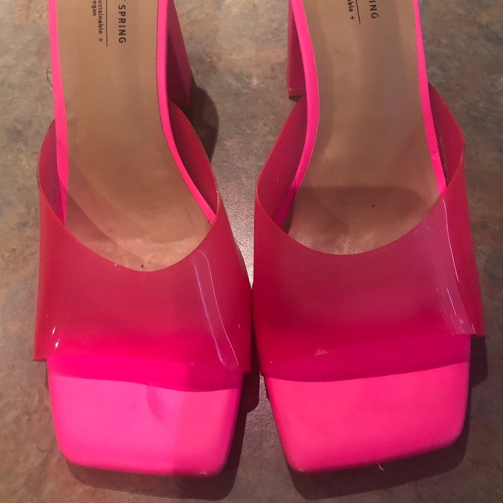 Pink Block heeled Sandals Sz.8.5